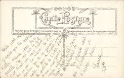 Fets - frohliches Ostern - Schafe - Kinder - Lamm - CPA