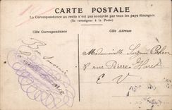 Fantasy - Child - lily of the valley - llittle girl with lilly off the valley in her to hate - CPA