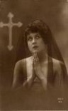 Fantasy - Woman - Pious Woman Praying CPA