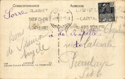 CPA Lisieux alter episkopaler Gaumen der Kamin