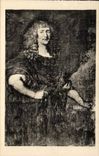 CPA Chateau de Bussy Rabutin Lebrun Portrait de Roger de Rabutin comte de Bussy