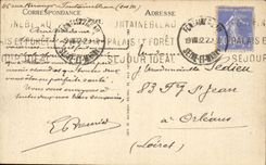 CPA Palate of Fontainebleau court of the good-byes