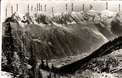 CPA Chamonix Panorema de la chaine des Aiguilles et du Mont Blanc 
