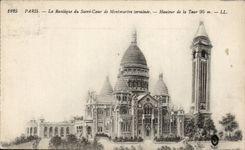 CPA Paris Basilique du Sacre coeur Montmartre