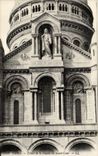 CPA Paris Detail de la facade du Sacre coeur Montmartre