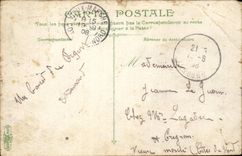 CPA Fantasy Arrival with the port by heavy weather Lighthouse Lighthouse