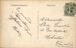 CPA Palate of Fontainebleau the frontage on the court of the Good-byes