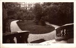Paris CPA Musee clemenceau Le jardin