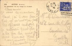 CPA Autun the cathedral seen of the village of Couhard