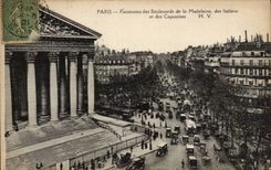 Paris CPA Panorama of the boulevards of the Madeleine of Italian and the Nasturtiums