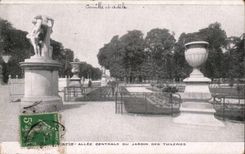Paris CPA Alle centrale du jardin des Tuileries