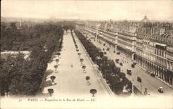 Paris CPA perspective de la Rue de Rivoli