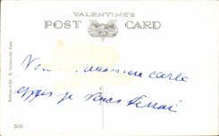 CPA Fantaisie Si seule dans la nuit Chien Chiot