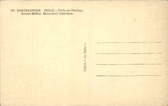 CPA Chateauroux Deols Gate of the clock Old belfry