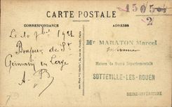 CPA deutsche Str im Bush-Hammer das Kabinen Haus der Ausbildung der Legion von Ehre