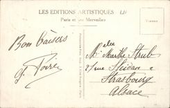 CPA Paris Park Statue and Places Republic