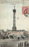 CPA Paris Places Bastille Column of July