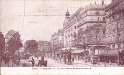 CPA Paris Perspective du boulevard Bonne Nouvelle