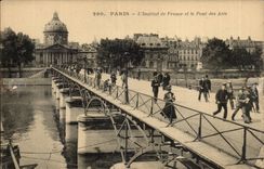 CPA Paris the institute of France and the bridge of Arts