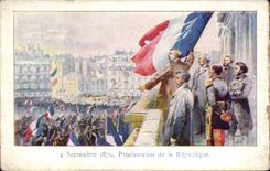 CPA September 4th 1870 Proclamation of the Republic