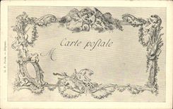 CPA Fantaisie Les chefs d'oeuvre de l'art au 18eme Annette et Lubin