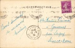 CPA Lourdes the strong castle and the chain of the Pyrenees