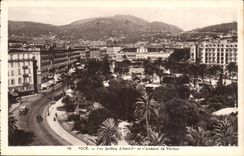 CPA Nice the gardens Albert 1st and the avenue of Verdun