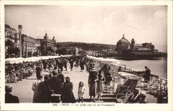 CPA Nice the pier seen of the walk