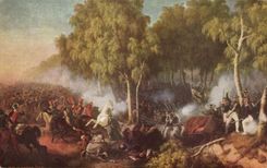 CPA Bataille pres de Krasnoe Guesse Militaria