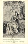 CPA Fantaisie Les chefs d'oeuvre de l'art au 18eme Figure de mode Watteau