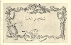 CPA Fantaisie Les chefs d'oeuvre de l'art au 18eme Figure de mode Watteau