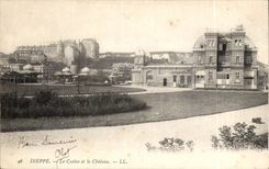 CPA Dieppe the casino and the castle