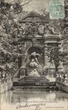 Paris CPA Fountain of Medicis Garden of Luxembourg