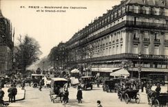 Paris CPA Boulevard des Capucines et le grand hotel
