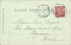 Paris CPA Boulevard des Italiens et le cafe Riche