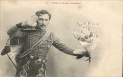 CPA Uniform Fantasy Man Militaria Festivals and carries happiness