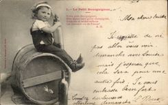 CPA Fantasy the small Child Burgundian one