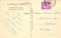 CPA Deauville the walk and Normandy