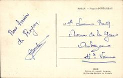 CPA Royan Strand von pontaillac