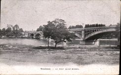 CPA Toulouse le pont Saint Michel