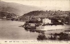 CPA Surroundings of Nice Cape Ferrat Villa of SM the king of the Belgians House of the officers