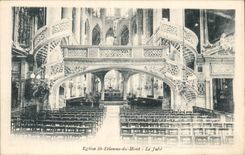 Paris CPA Church St Etienne of the Mount the jube