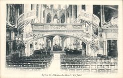 Paris CPA Church St Etienne of the Mount the jube