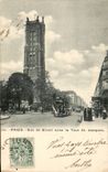 Paris CPA Rue de Rivoli avec la Tour St Jacques