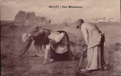 CPA Fantaisie Millet Les glaneuses