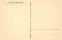 CPA Angers the cathedral and the rise St Maurice