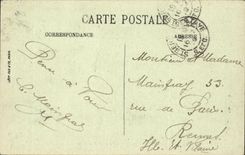 Paris CPA House of Commons and place of Burgundy