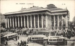 Paris CPA Hotel Terminus and the street St Lazare