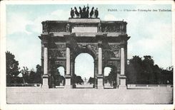 CPA Paris Arc de triomphe des Tuileries