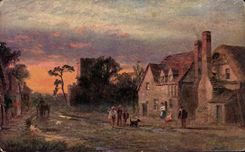 CPA Fantaisie Village a la campagne